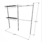 Kit Para Closet Com 9 Peças Regulável 200x200 Cm Tonalidade B