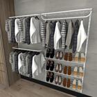 Kit Para Closet Com 9 Peças Regulável 200x200 Cm Tonalidade B