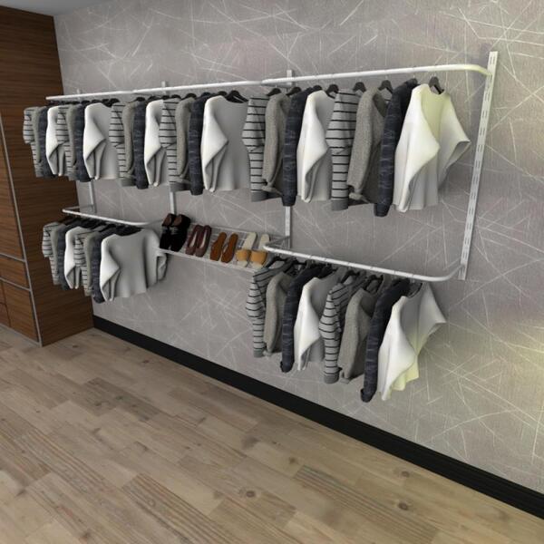 Kit Para Closet Com 9 Peças Regulável 300x100 Cm Tonalidade B