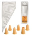 Kit Para Confeitar 10 Sacos E 6 Bicos Ibili