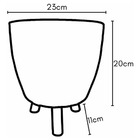 Kit Para Decoração De Casa Com 3 Vasos De Plantas E Suportes