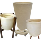 Kit Para Decoração De Casa Com 3 Vasos De Plantas E Suportes