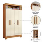 Kit Para Escritório Com 1 Mesa De Canto E Armário Multiuso 4