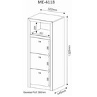 Kit Para Escritório Com 2 Gaveteiros E 1 Mesa De Canto Amendoa