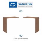 Kit Para Escritório Com Mesa Complementar, 2 Nichos Mdf, Módu