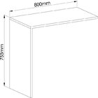 Kit Para Escritório Com Mesa Complementar, 2 Nichos Mdf, Módu