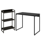 Kit Para Escritório Estante Areta 3 Prateleiras Mesa Industri