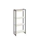 Kit Para Escritório Estante Areta 4 Prateleiras Mesa Industri