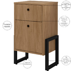 Kit Para Escritório Estante Com Mesa Industrial Soft 90 Cm E