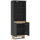 Kit Para Escritório Estante Mesa Em L E Aparador 3 Porta Los