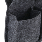 Kit para Jardim Vertical 4 Vasos Feltro Cinza 44,5x27,5cm