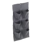 Kit para Jardim Vertical 6 Vasos Feltro Cinza 100x50cm