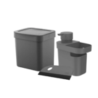 Kit Para Pia Lixeira Com Tampa 2,5 Litros Com Porta Detergent