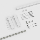 Kit para Porta de Correr Alumínio Branco 2,00m WF
