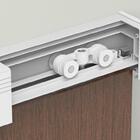 Kit Para Porta De Correr Alumínio Branco Premium Com Batente