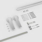 Kit para Porta de Correr Alumínio Escovado 2,00m WF