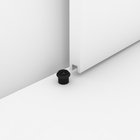 Kit para Porta de Correr Alumínio Preto 1,50m WF