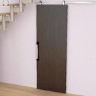 Kit para Porta de Correr LM Topo 2m Alumínio Escovado