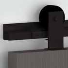 Kit para Porta de Correr LM Topo 2m Alumínio Preto