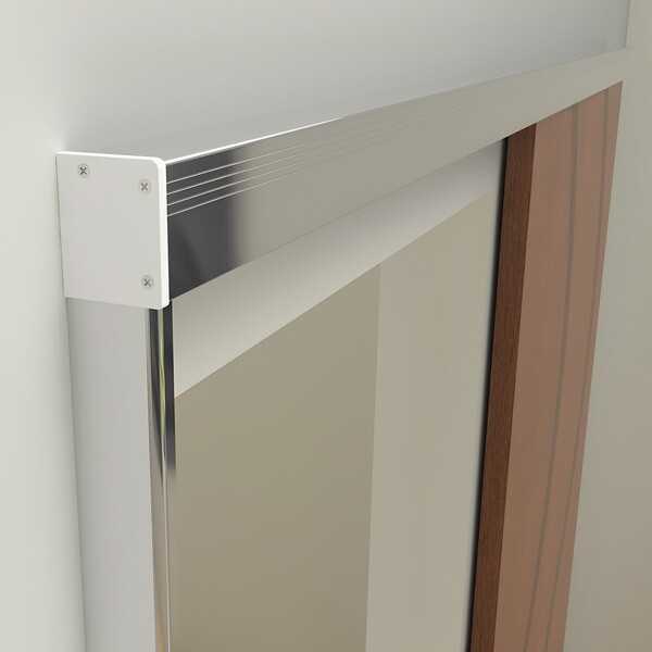 Kit para Porta de Correr Master Top 2m Alumínio Polido Rodinato