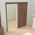 Kit para Porta de Correr Master Top 2m Alumínio Preto Rodinato