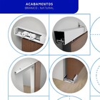 Kit para Porta de Correr Suporte Evolution 2m Alumínio Branco 4R TR Rodinato