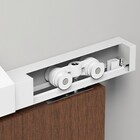 Kit para Porta de Correr Suporte Evolution 2m Alumínio Branco 4R TR Rodinato