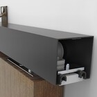 Kit para Porta de Correr Suporte Evolution 2m Alumínio Preto 4R TR Rodinato