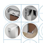 Kit para Porta de Correr Suporte Top 2m Alumínio Preto Rodinato