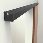 Kit para Porta de Correr Suporte Top 2m Alumínio Preto Rodinato