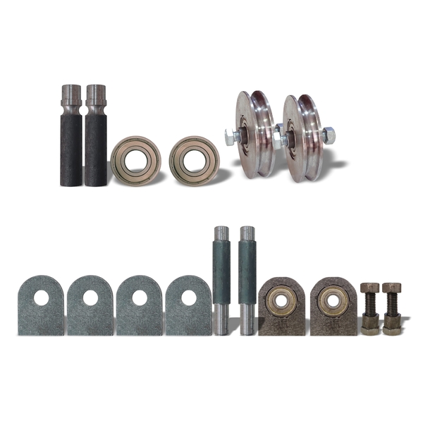 Kit Para Portão Basculante - Para Serralheiro - Castanhas Com