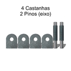 Kit Para Portão Basculante - Para Serralheiro - Castanhas Com