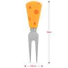 Kit Para Queijo 4 Peças Cabo Formato De Queijo Unyhome.