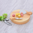 Kit Para Queijos Estojo Com Espátula Faca E Abridor De Vinhos