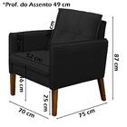 Kit Para Sala 2 Poltronas Electra E Puff Vinni Veludo Sanch