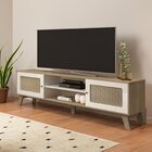 Kit Para Sala De Estar Rack E Buffet E Mesa De Centro Charlot