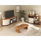 Kit Para Sala De Estar Rack E Mesa Centro E Buffet Magnum Cin