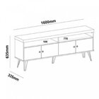 Kit Para Sala De Estar Rack E Mesa De Centro E Carrinho Bar L