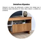 Kit Para Sala De Estar Rack Ripado E Aparador E Mesa De Centr