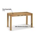 Kit Para Sala De Jantar Mesa 180 Cm 4 Cadeiras Banco Marrom