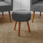 Kit Para Sala Poltrona Nina C/ Puff Veludo Speciale Home