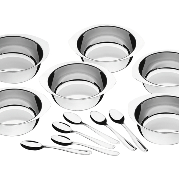 Kit Para Sobremesa Service Em Aco Inox 12 Pecas Tramontina