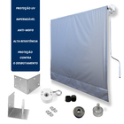 Kit Para Toldo Retratil + Lona De 2,00l X 2,00a Cinza