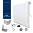 Kit Para Toldo Retratil + Lona De 2,50l X 1,50a Branco