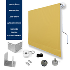 Kit Para Toldo Retratil + Lona De 2,50l X 2,50a Mostarda