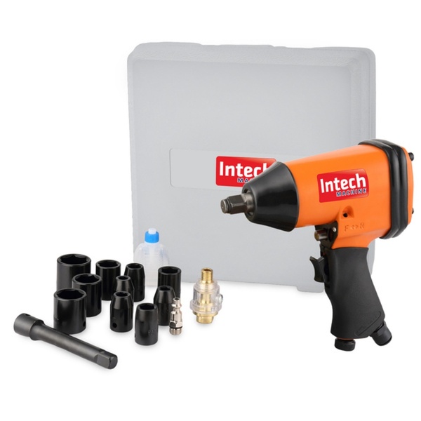 Kit Parafusadeira Chave Impacto Pneumática 17 Acessórios PN70