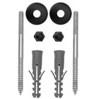 Kit Parafuso Inox Black/preto 12mm Fixação Vaso Sanitário