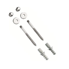 Kit Parafuso Inox Cromado 10mm Fixação Vaso Sanitário E Bidê