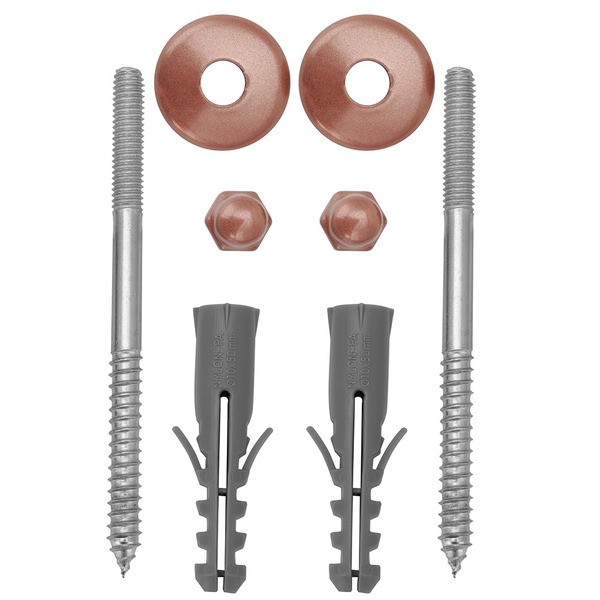 Kit Parafuso Inox Rose 10mm Fixação Vaso Sanitário E Bidê