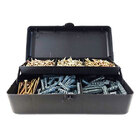 Kit Parafusos E Buchas Para Marcenaria Alvenaria Com 500pçs